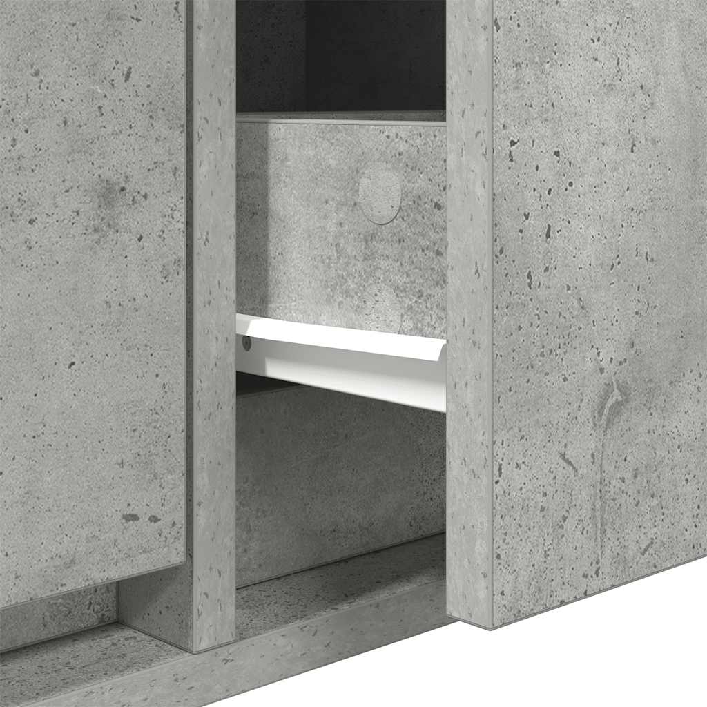 TV ormarić boja betona 80x31x25,5 cm od konstruiranog drva