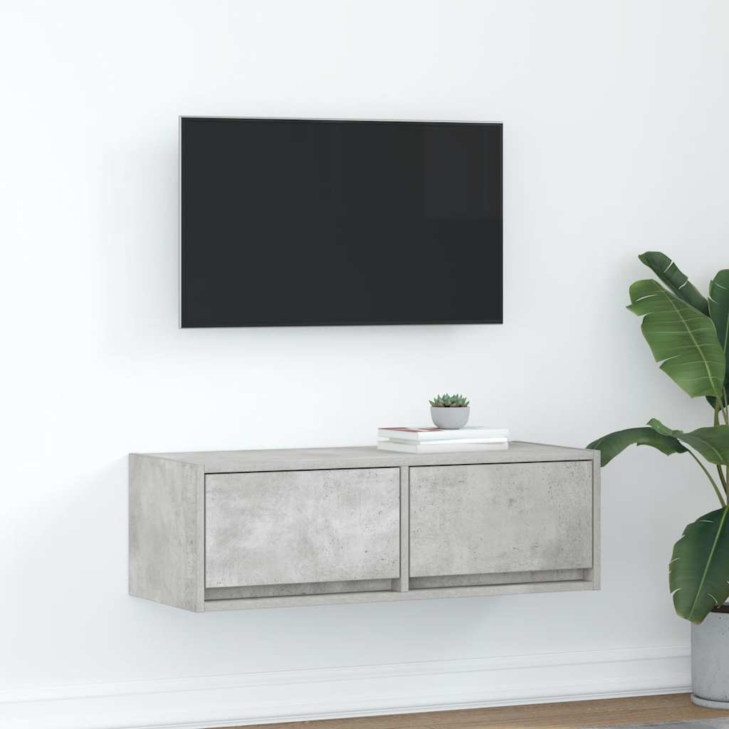 TV ormarić boja betona 80x31x25,5 cm od konstruiranog drva