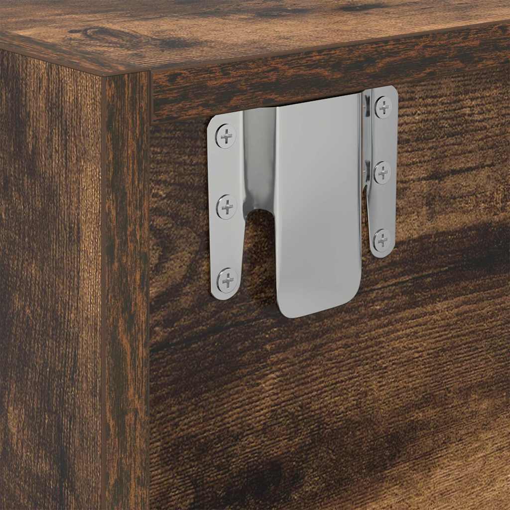 TV ormarići 2 kom boja dimljenog hrasta 80x31x25,5 cm drveni