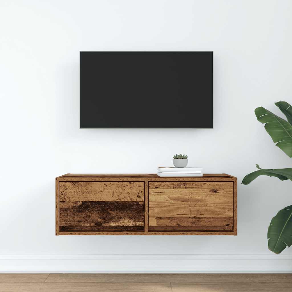 TV ormarić staro drvo 80x31x25,5 cm konstruirano drvo
