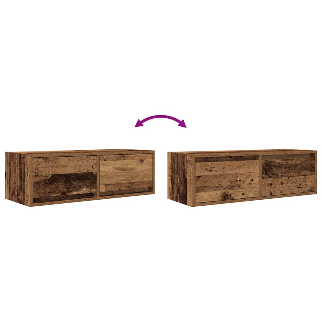TV ormarić staro drvo 80x31x25,5 cm konstruirano drvo