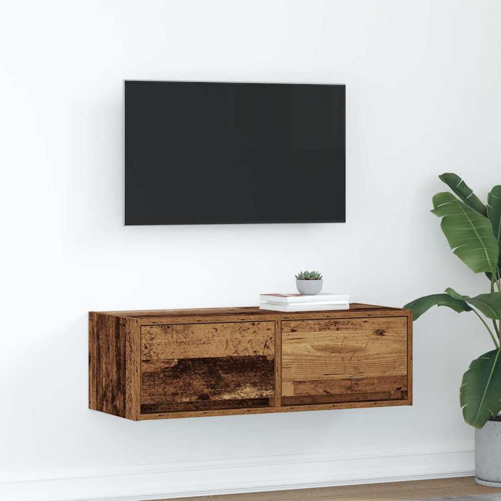 TV ormarić staro drvo 80x31x25,5 cm konstruirano drvo
