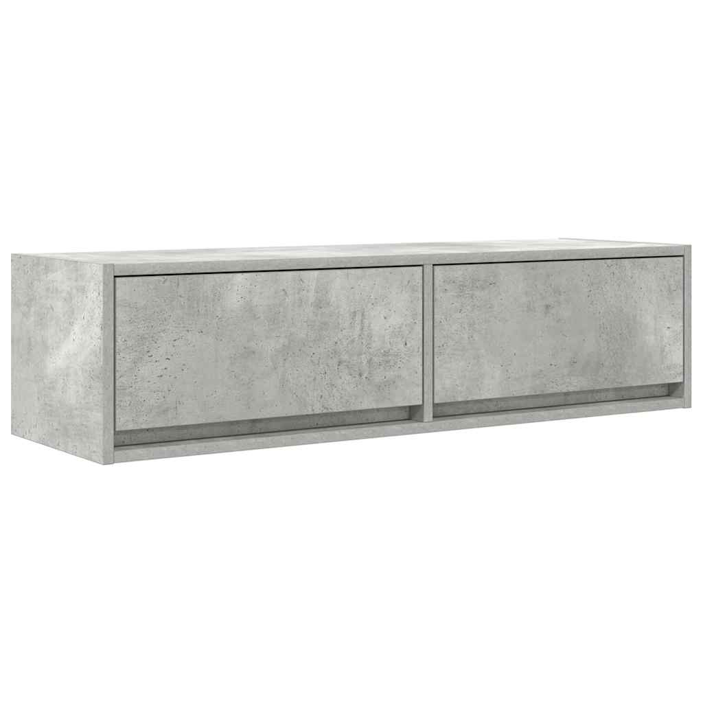 TV ormar Zidne Beton siva 100 x 31 x 25,5 cm Konstruirano drvo