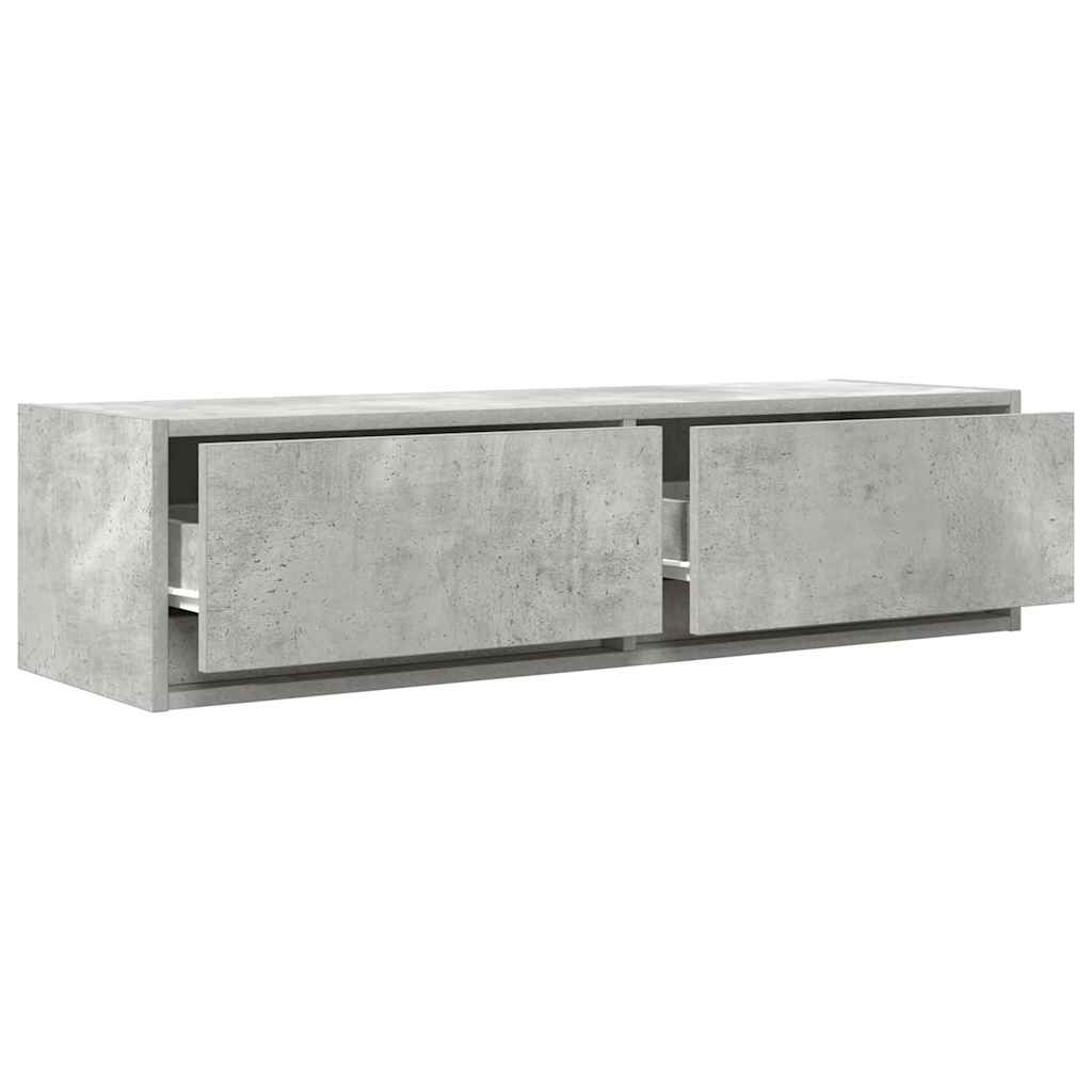 TV ormar Zidne Beton siva 100 x 31 x 25,5 cm Konstruirano drvo
