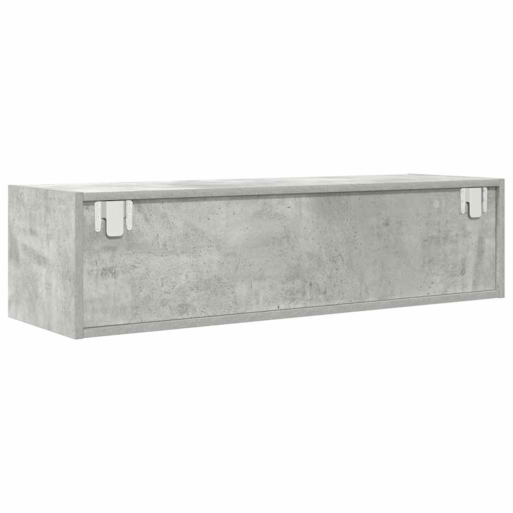 TV ormar Zidne Beton siva 100 x 31 x 25,5 cm Konstruirano drvo