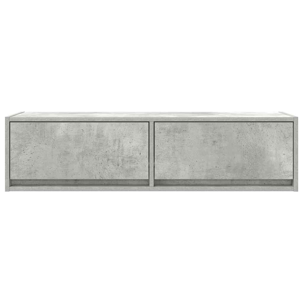 TV ormar Zidne Beton siva 100 x 31 x 25,5 cm Konstruirano drvo