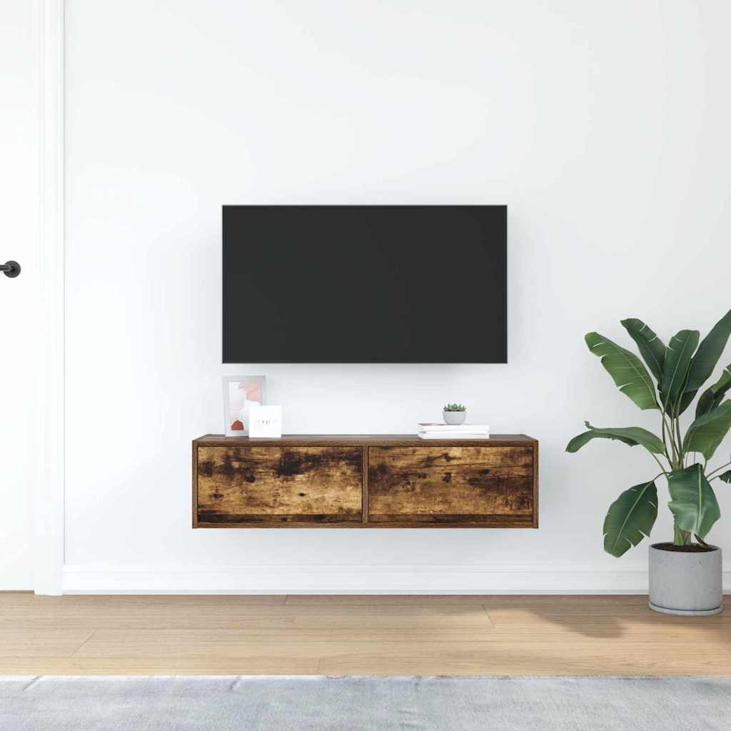 TV ormar Dimljeni hrast 100 x 31 x 25,5 cm Konstruirano drvo