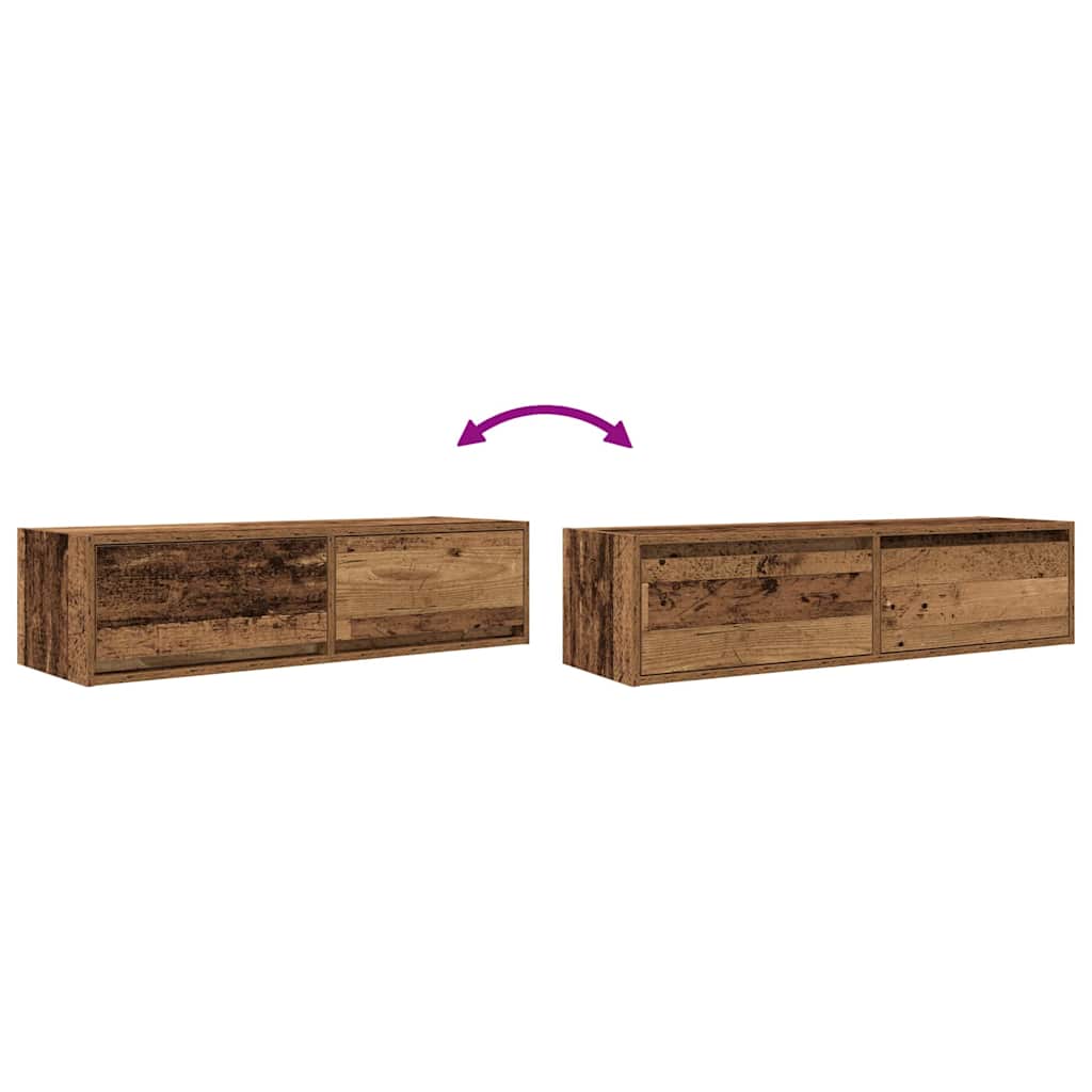 TV ormar Zidne Staro drvo 100 x 31 x 25,5 cm Konstruirano drvo