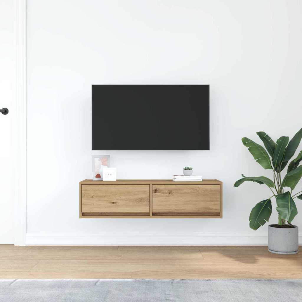 TV ormar hrast artisan 100 x 31 x 25,5 cm Konstruirano drvo