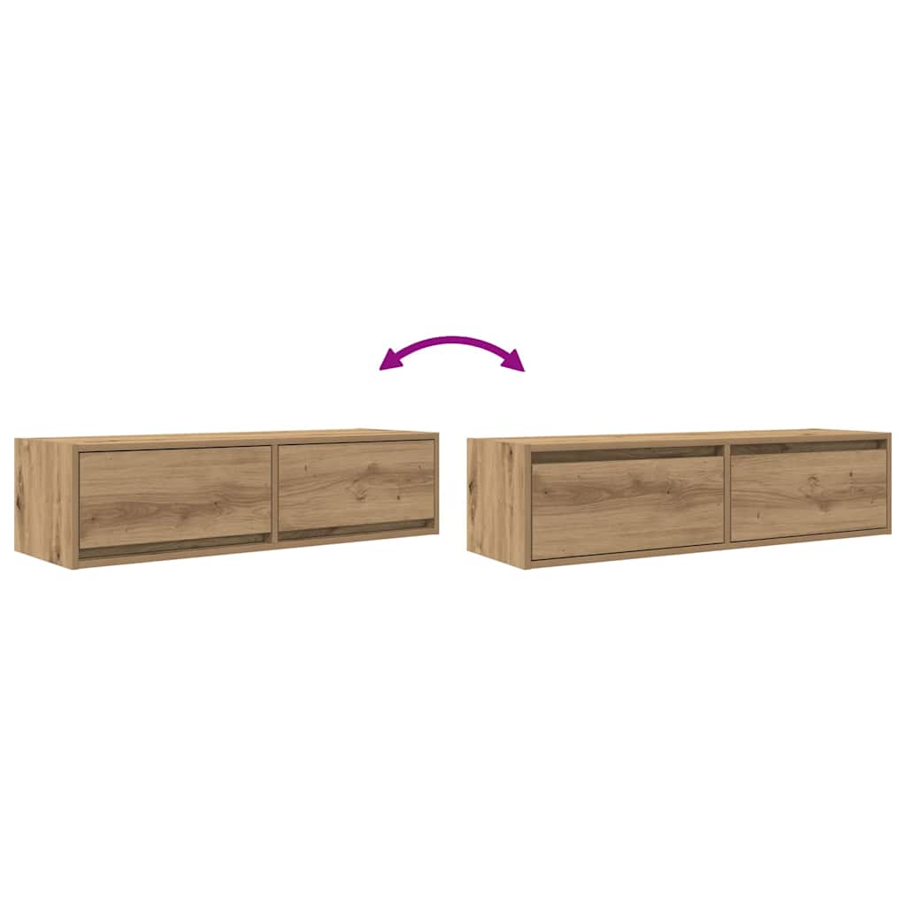 TV ormar hrast artisan 100 x 31 x 25,5 cm Konstruirano drvo