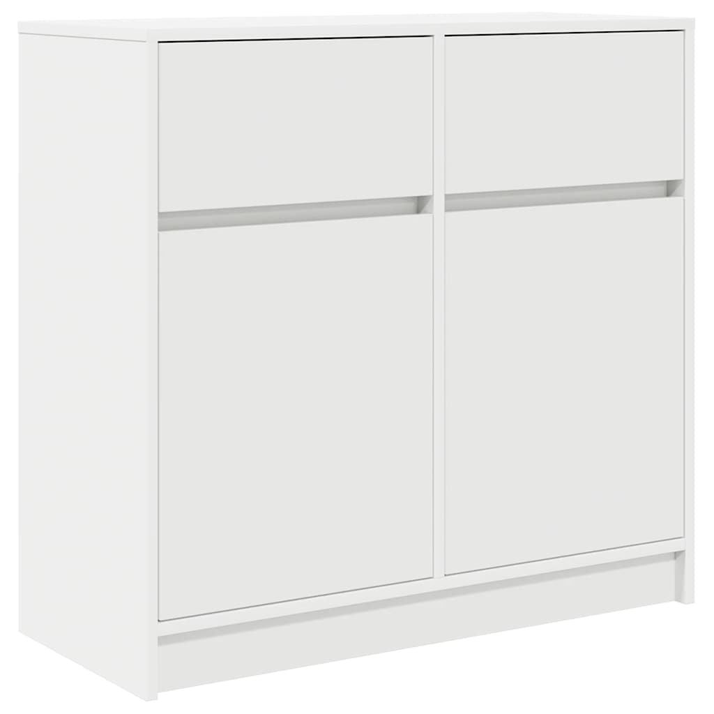 Komoda s ladicama bijela 80x34x76 cm konstruirano drvo