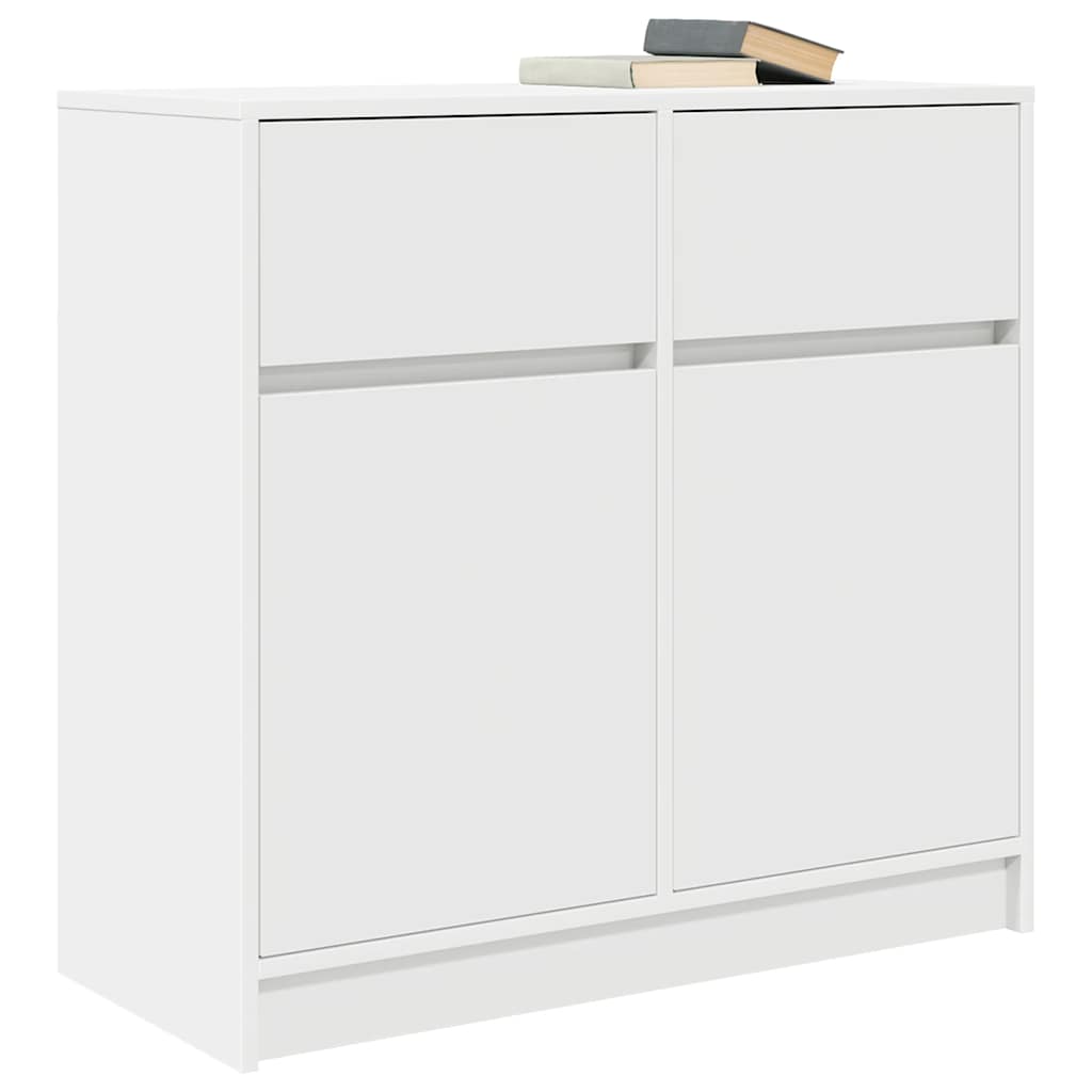 Komoda s ladicama bijela 80x34x76 cm konstruirano drvo
