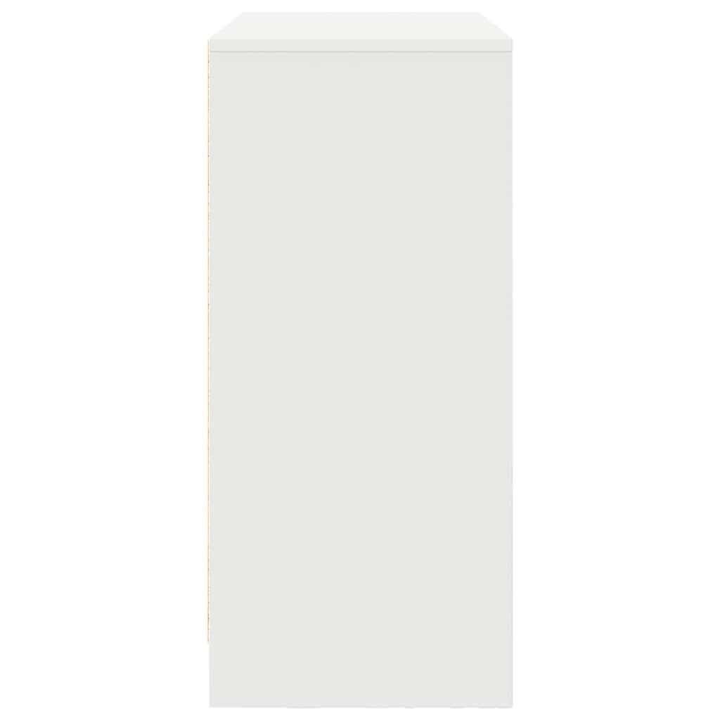 Komoda s ladicama bijela 80x34x76 cm konstruirano drvo