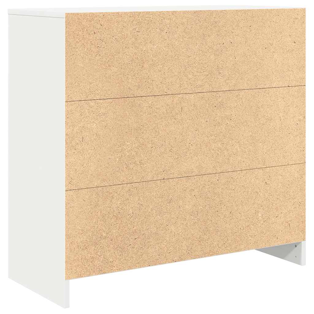 Komoda s ladicama bijela 80x34x76 cm konstruirano drvo