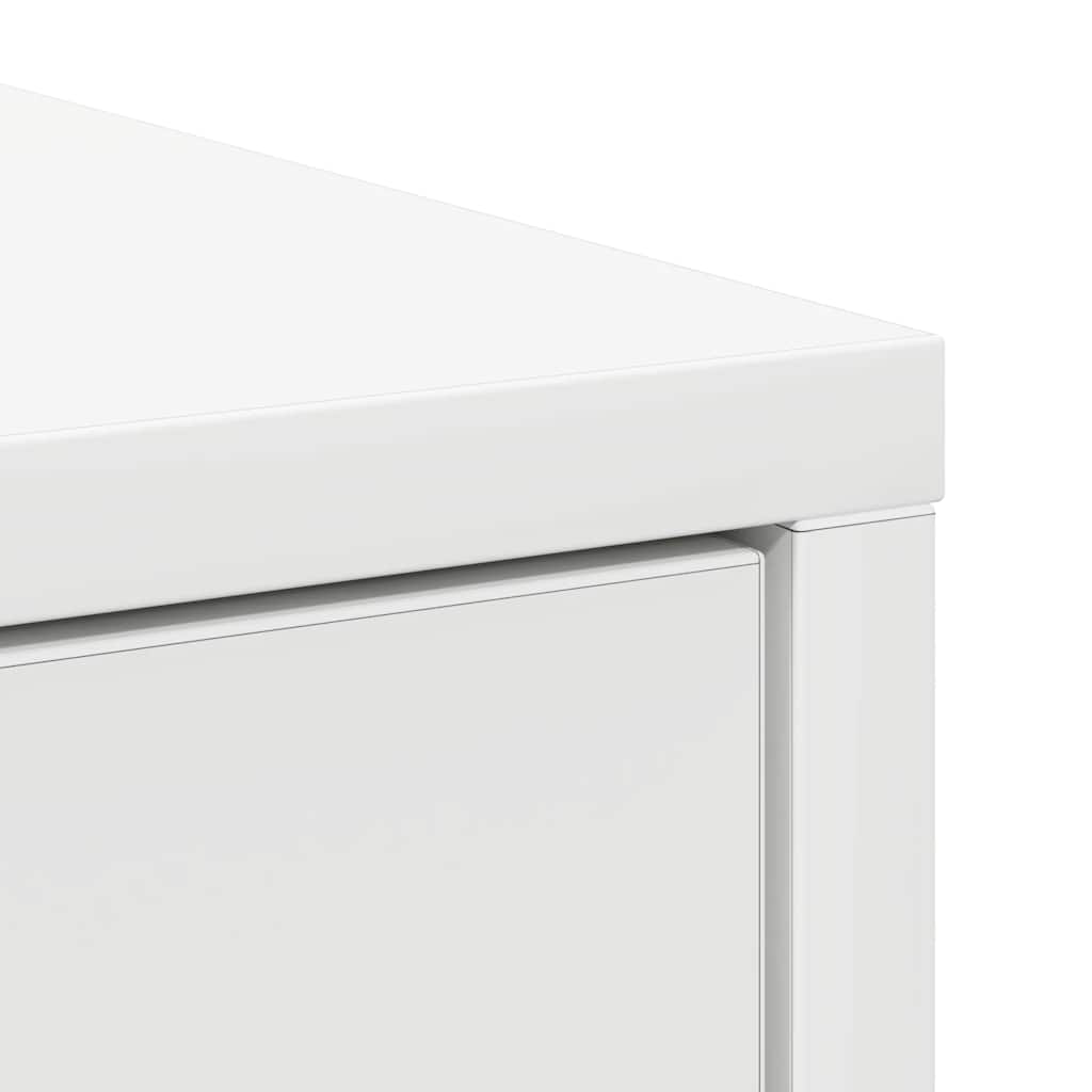 Komoda s ladicama bijela 80x34x76 cm konstruirano drvo