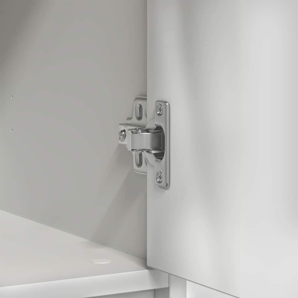 Komoda s ladicama bijela 80x34x76 cm konstruirano drvo