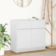 Komoda s ladicama bijela 80x34x76 cm konstruirano drvo