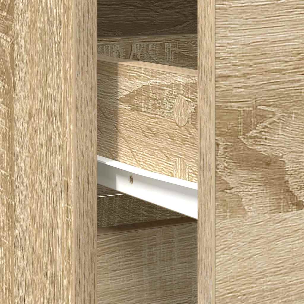 Komoda s ladicama hrasta sonome 80x34x76 cm konstruirano drvo