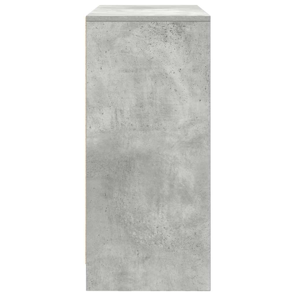 Komoda s ladicama beton siva 80x34x76 cm konstruirano drvo