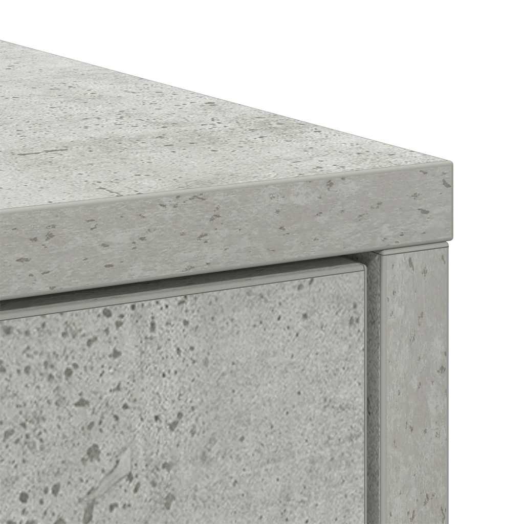 Komoda s ladicama beton siva 80x34x76 cm konstruirano drvo