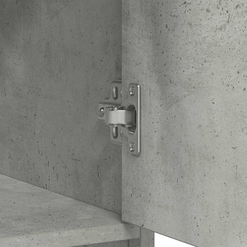 Komoda s ladicama beton siva 80x34x76 cm konstruirano drvo
