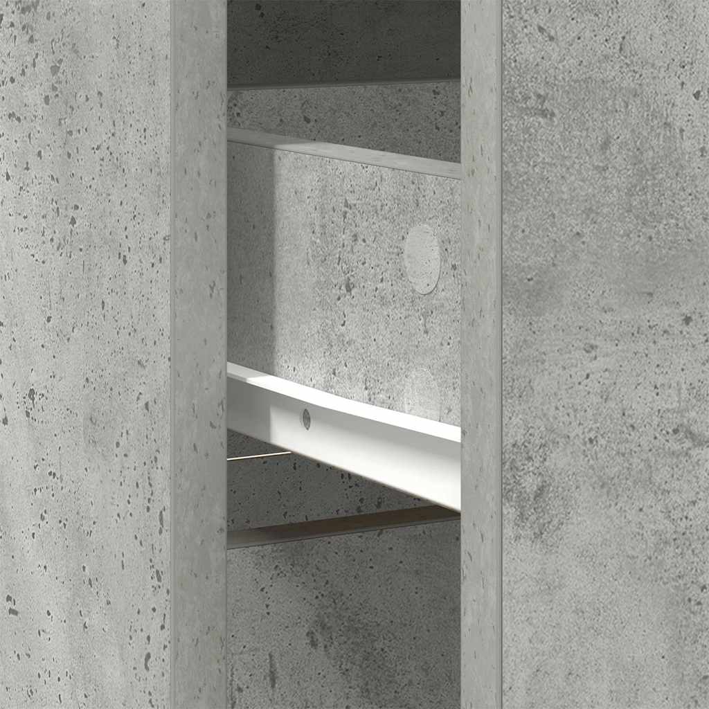 Komoda s ladicama beton siva 80x34x76 cm konstruirano drvo