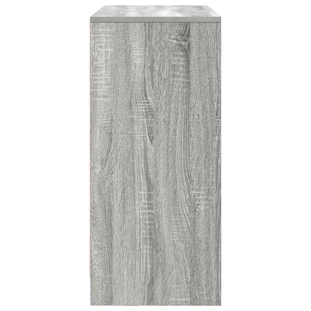 Komoda s ladicama siva sonoma 80x34x76 cm konstruirano drvo