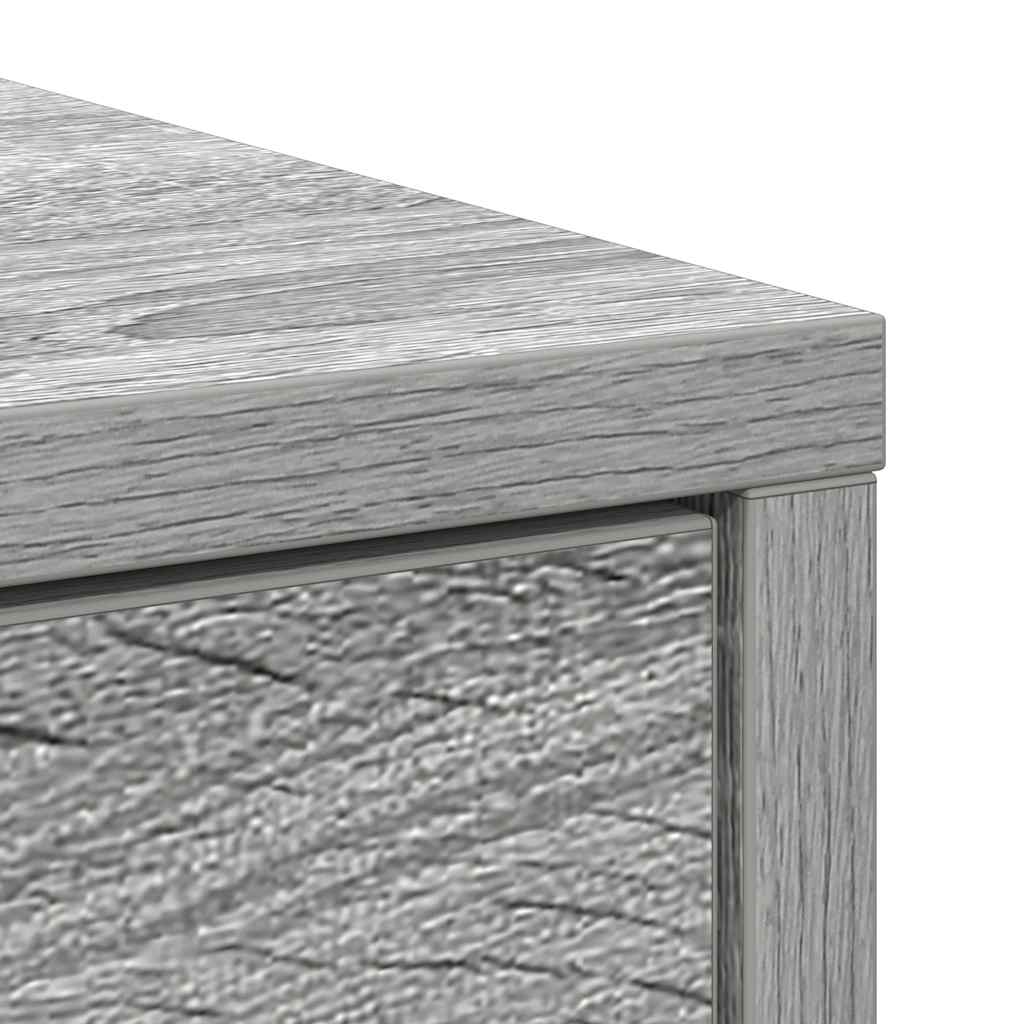 Komoda s ladicama siva sonoma 80x34x76 cm konstruirano drvo