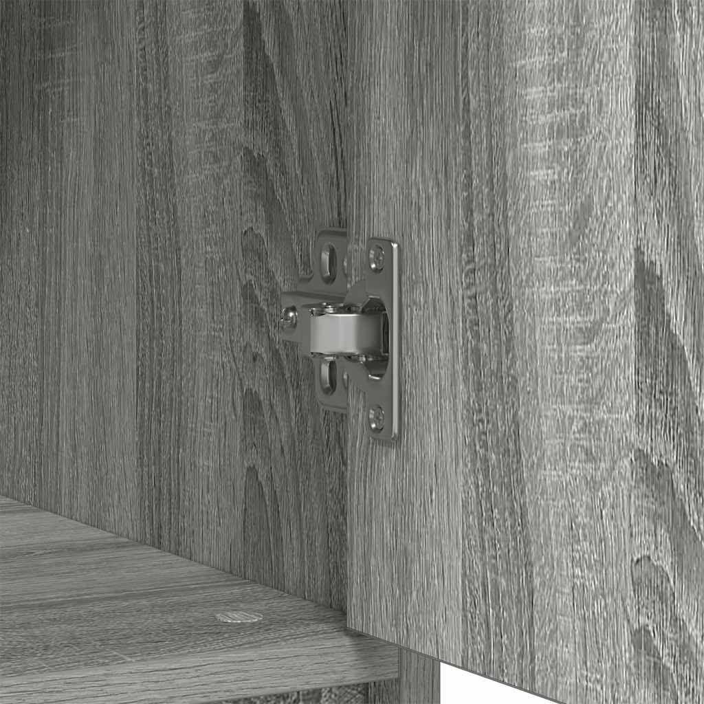 Komoda s ladicama siva sonoma 80x34x76 cm konstruirano drvo