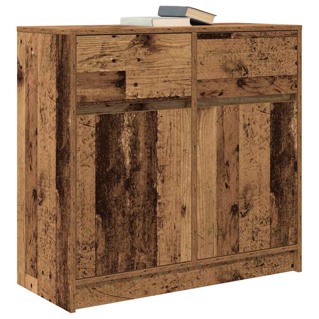 Komoda s ladicama staro drvo 80x34x76 cm konstruirano drvo