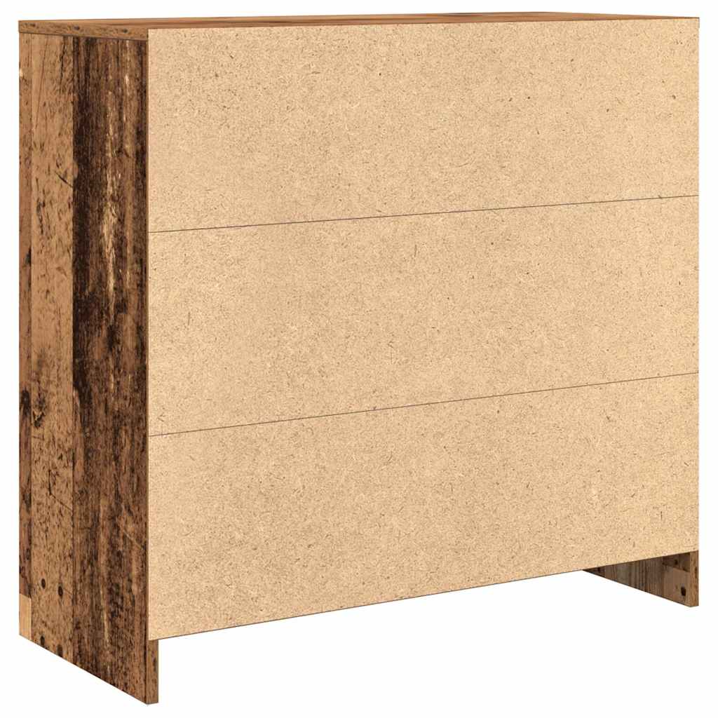 Komoda s ladicama staro drvo 80x34x76 cm konstruirano drvo