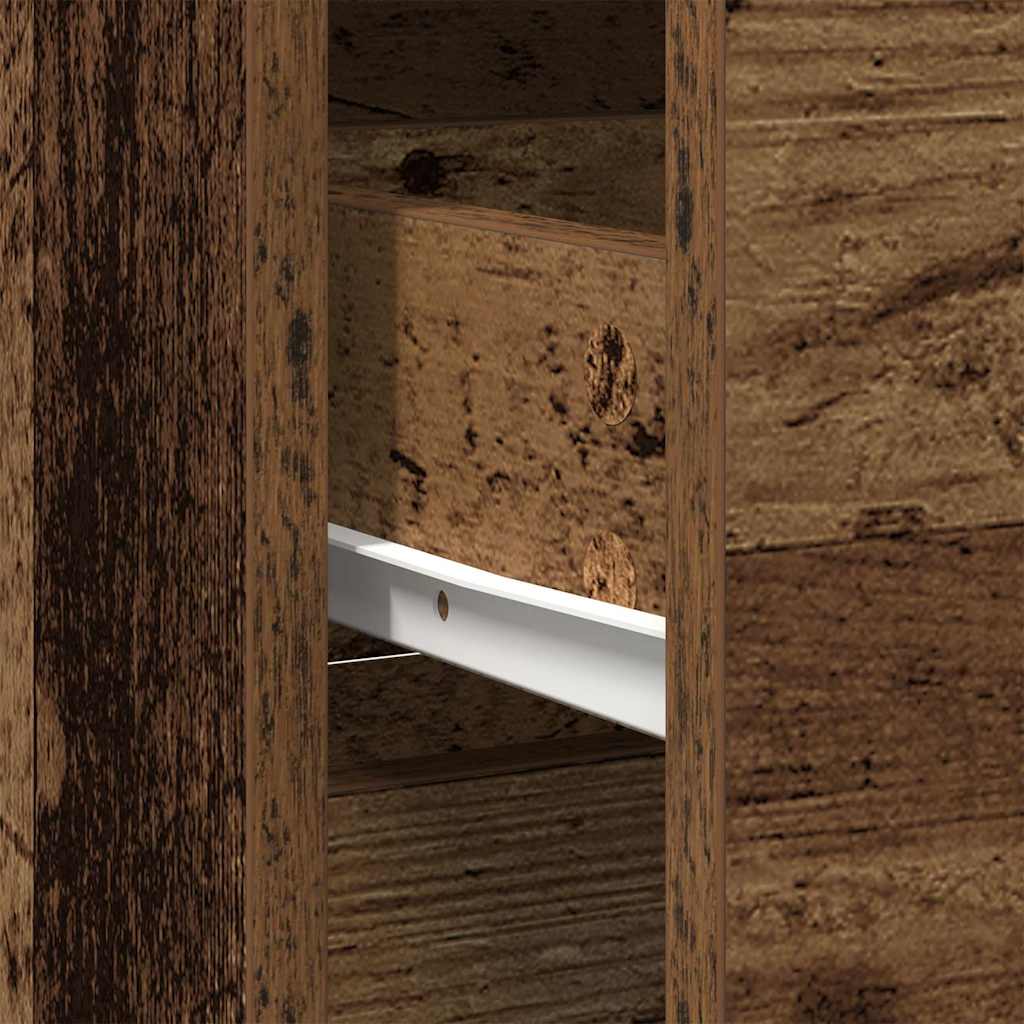 Komoda s ladicama staro drvo 80x34x76 cm konstruirano drvo
