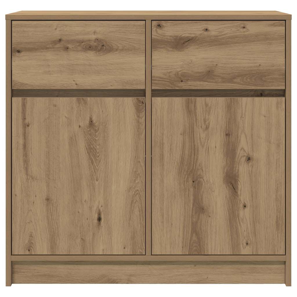 Komoda s ladicama artisan hrast 80x34x76 cm konstruirano drvo