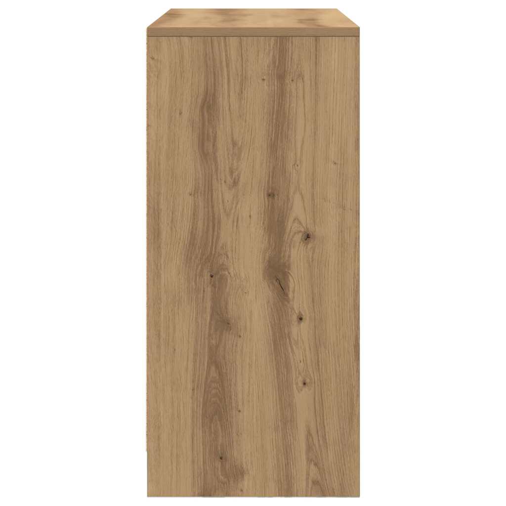 Komoda s ladicama artisan hrast 80x34x76 cm konstruirano drvo