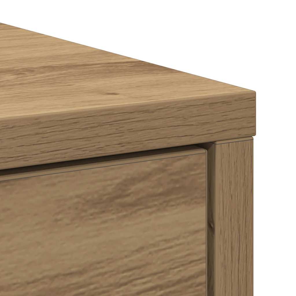 Komoda s ladicama artisan hrast 80x34x76 cm konstruirano drvo