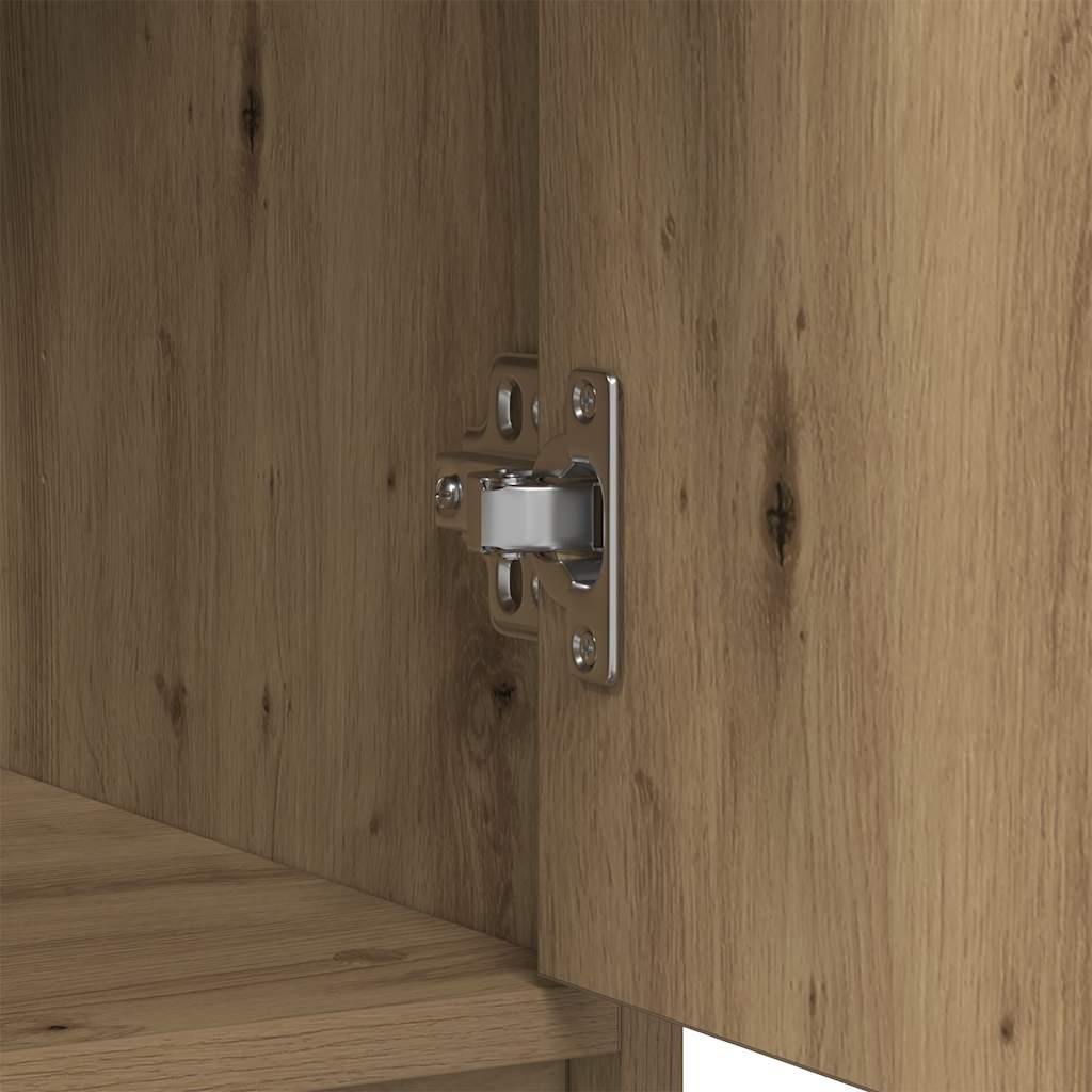 Komoda s ladicama artisan hrast 80x34x76 cm konstruirano drvo