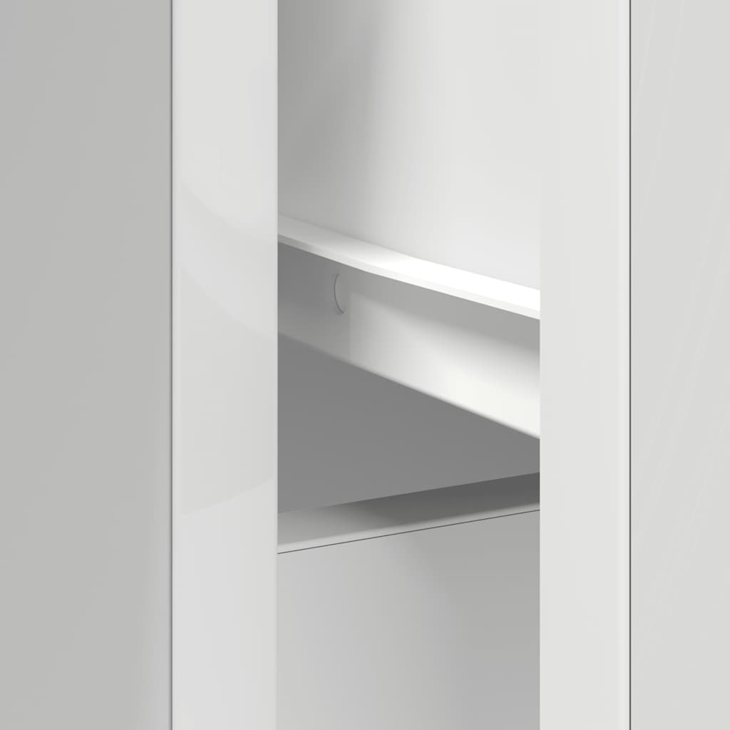 Komoda s ladicama bijela 101x35x76 cm konstruirano drvo