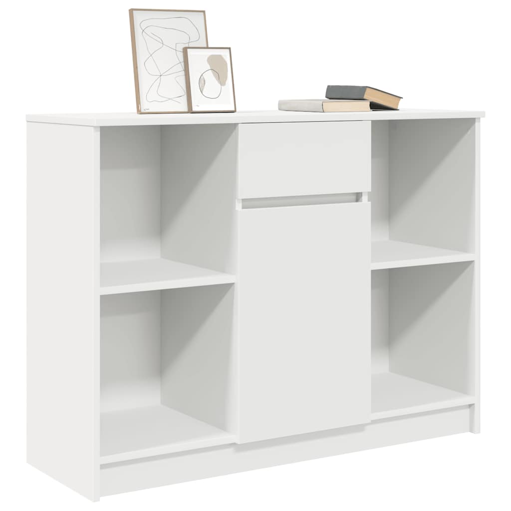 Komoda s ladicama bijela 101x35x76 cm konstruirano drvo