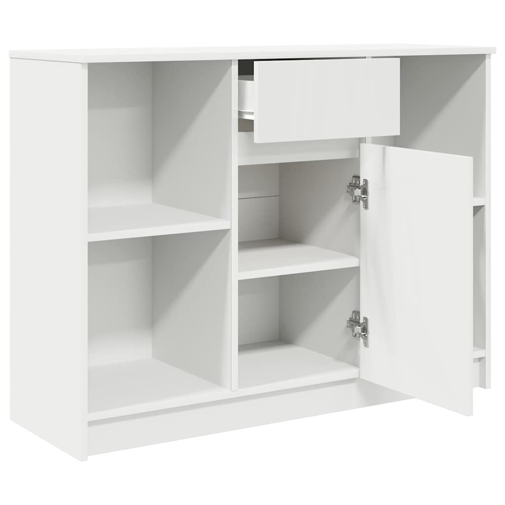 Komoda s ladicama bijela 101x35x76 cm konstruirano drvo