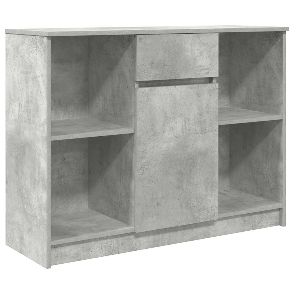 Komoda s ladicama beton siva 101x35x76 cm konstruirano drvo