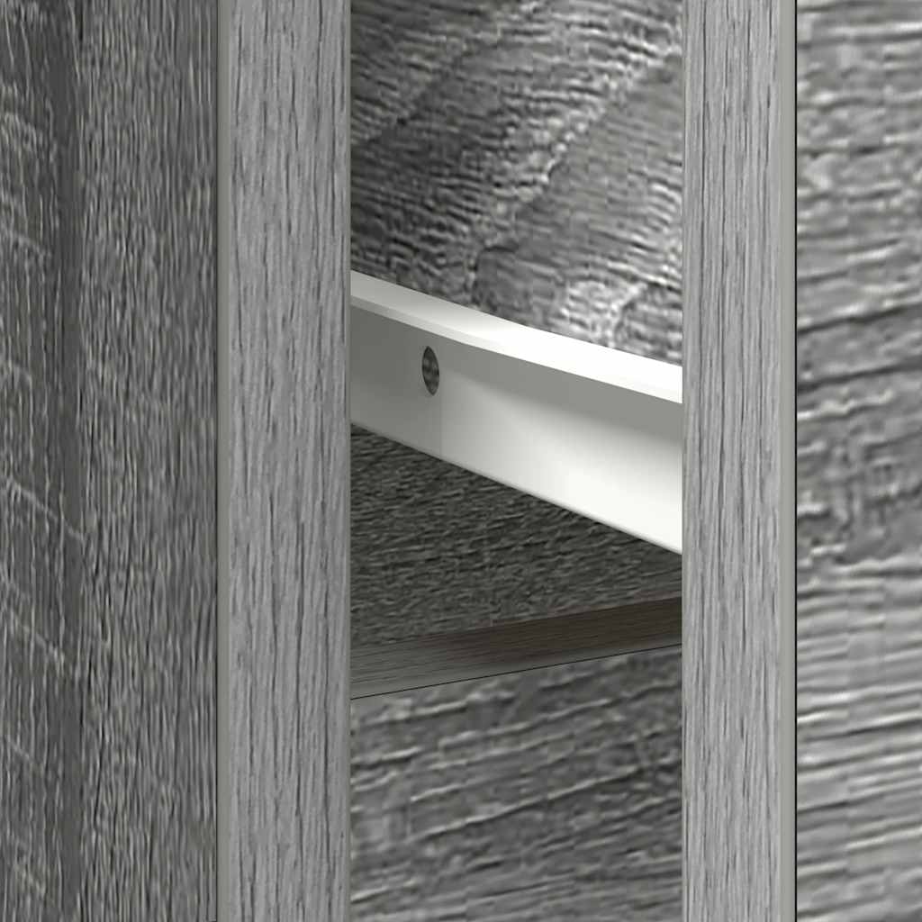Komoda s ladicom siva sonoma 101x35x76 cm konstruirano drvo