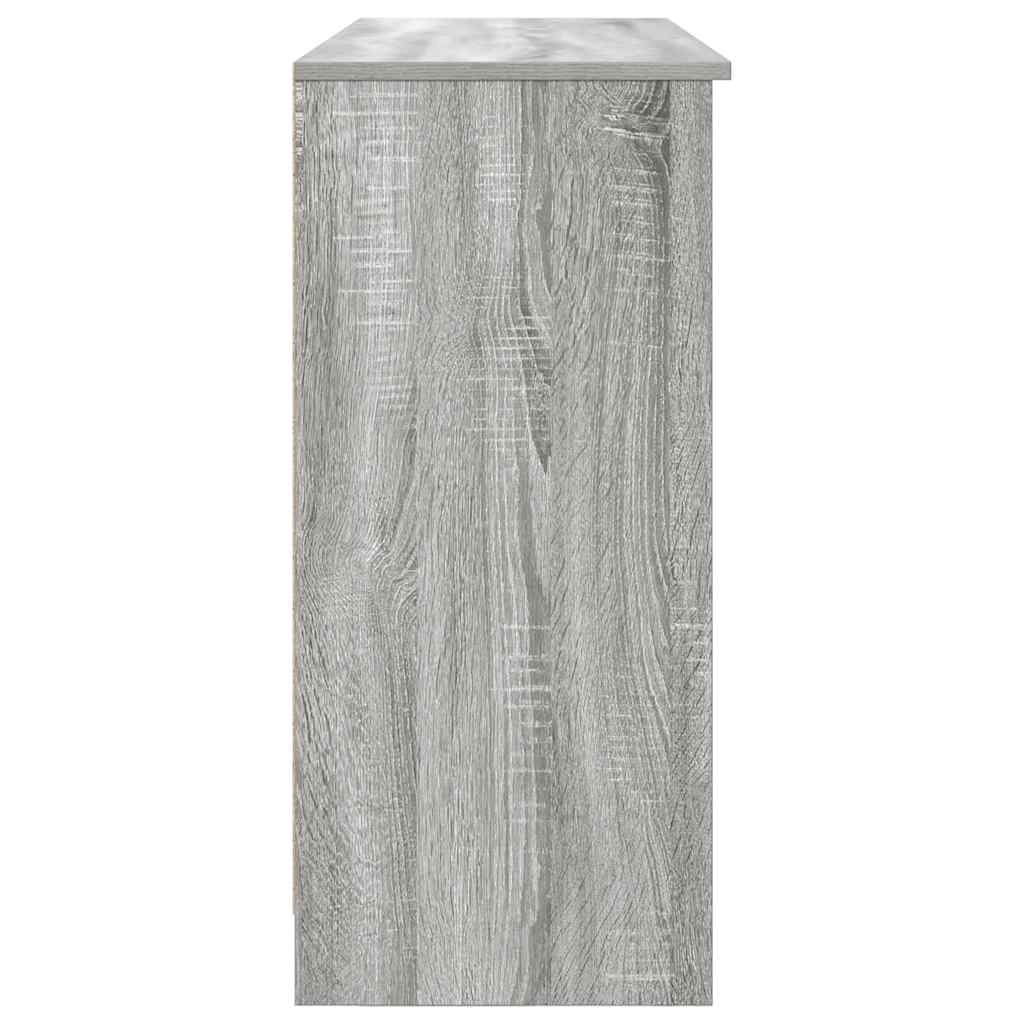 Komoda s ladicom siva sonoma 101x35x76 cm konstruirano drvo