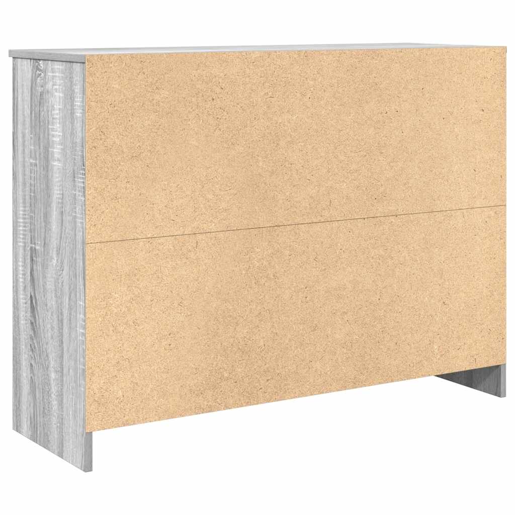 Komoda s ladicom siva sonoma 101x35x76 cm konstruirano drvo