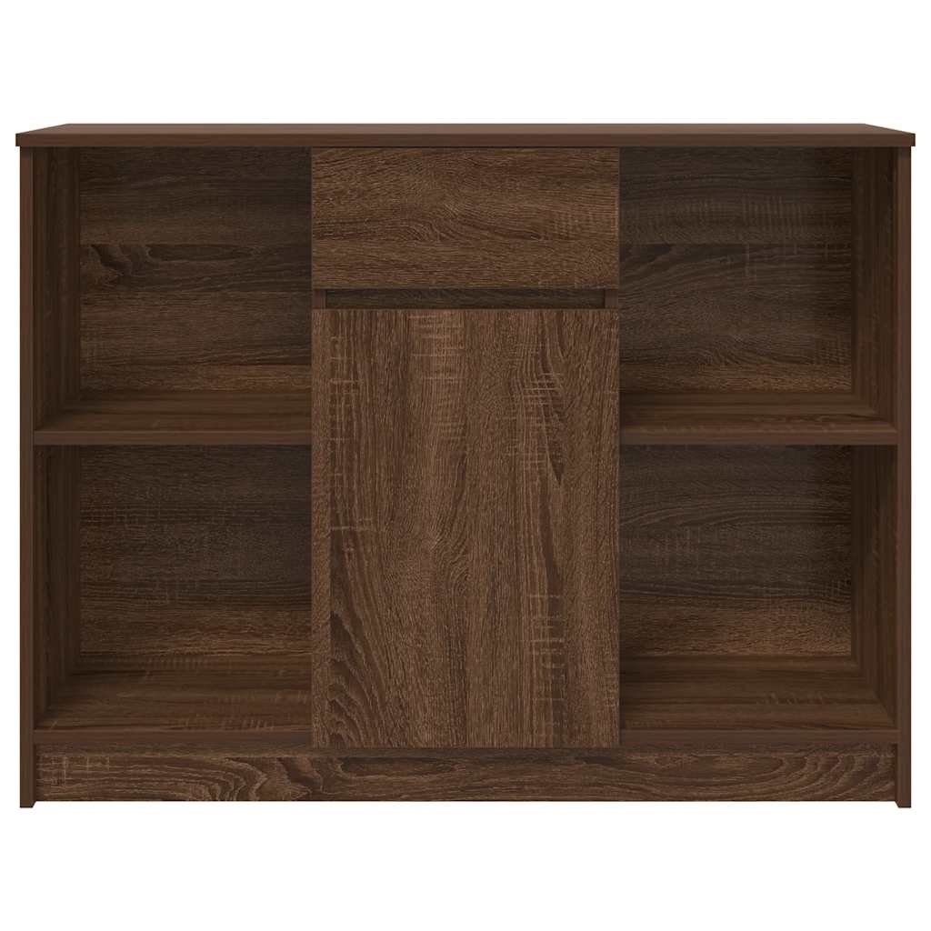 Komoda s ladicama smeđeg hrasta 101x35x76 cm konstruirano drvo