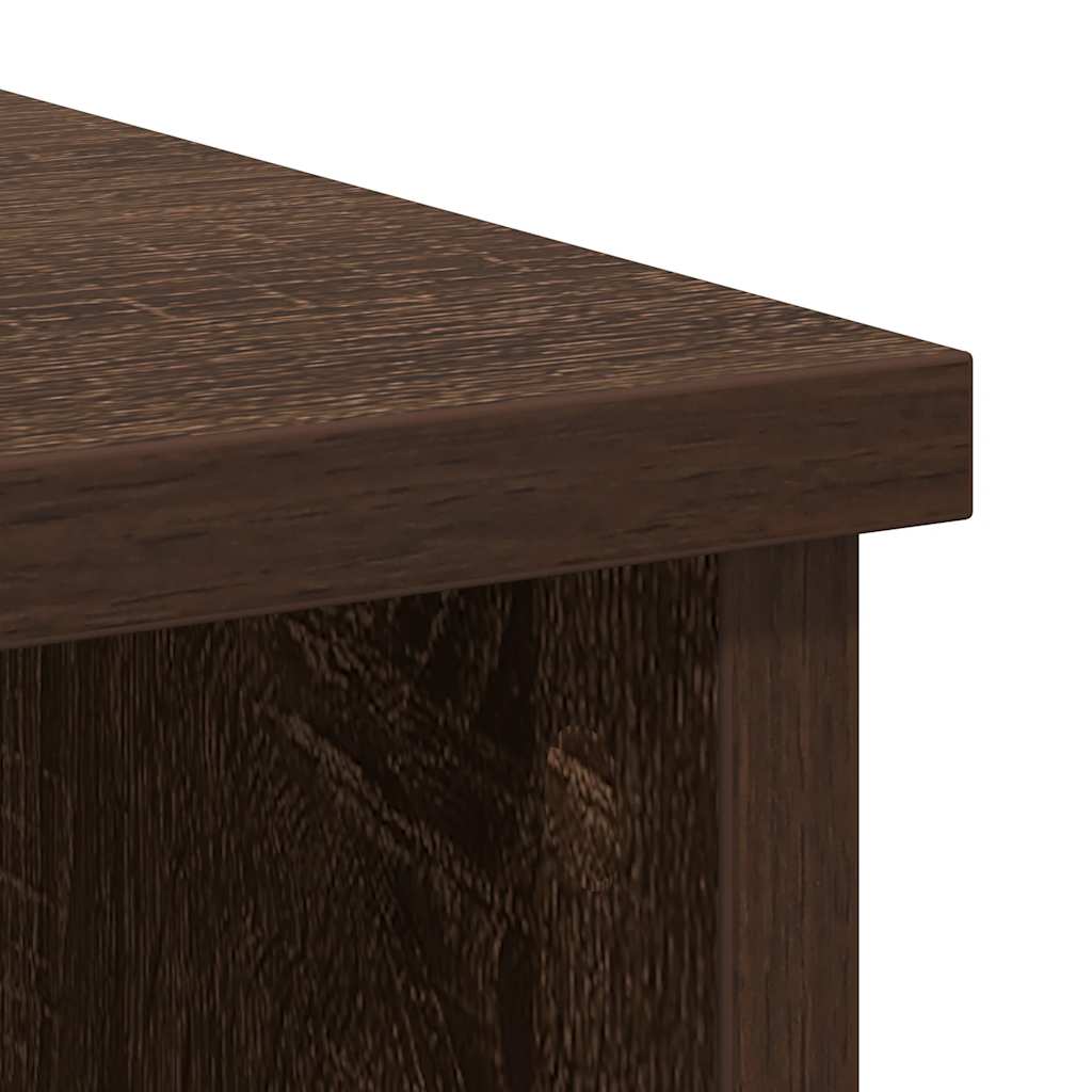 Komoda s ladicama smeđeg hrasta 101x35x76 cm konstruirano drvo