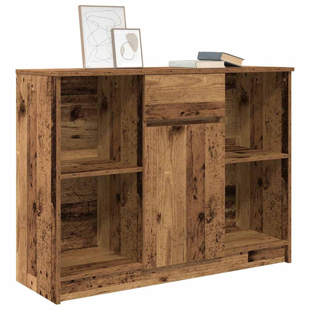 Komoda s ladicama staro drvo 101x35x76 cm konstruirano drvo