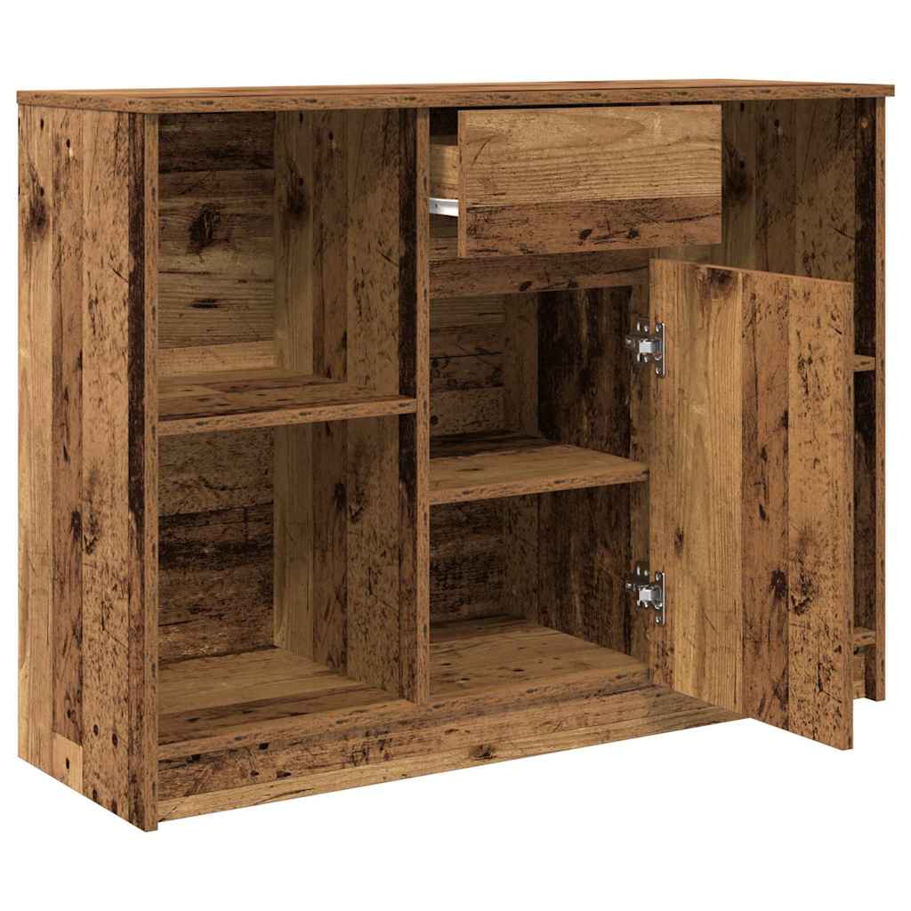 Komoda s ladicama staro drvo 101x35x76 cm konstruirano drvo