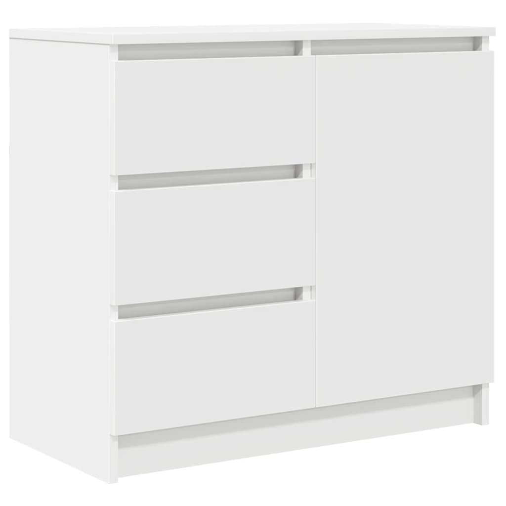 Komoda s ladicama bijela 71x35x84 cm konstruirano drvo