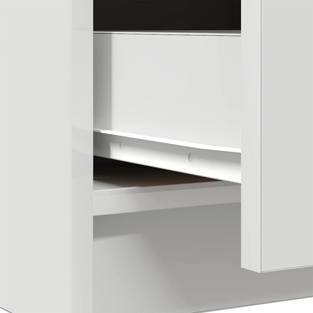 Komoda s ladicama bijela 71x35x84 cm konstruirano drvo