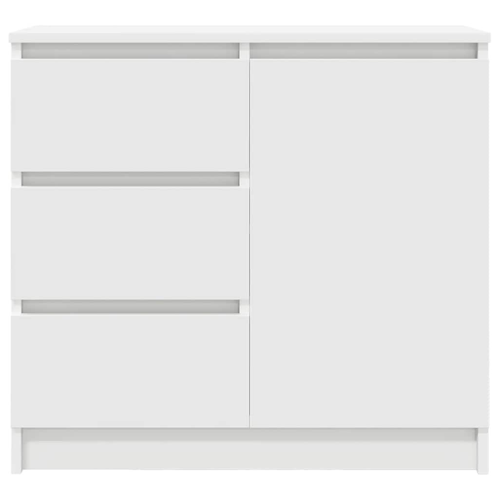 Komoda s ladicama bijela 71x35x84 cm konstruirano drvo
